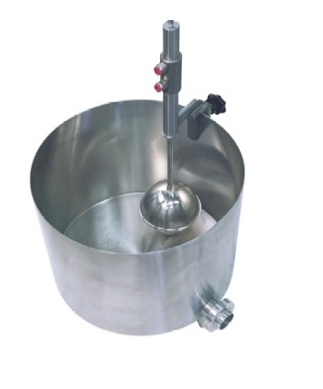 collecting vat with level control